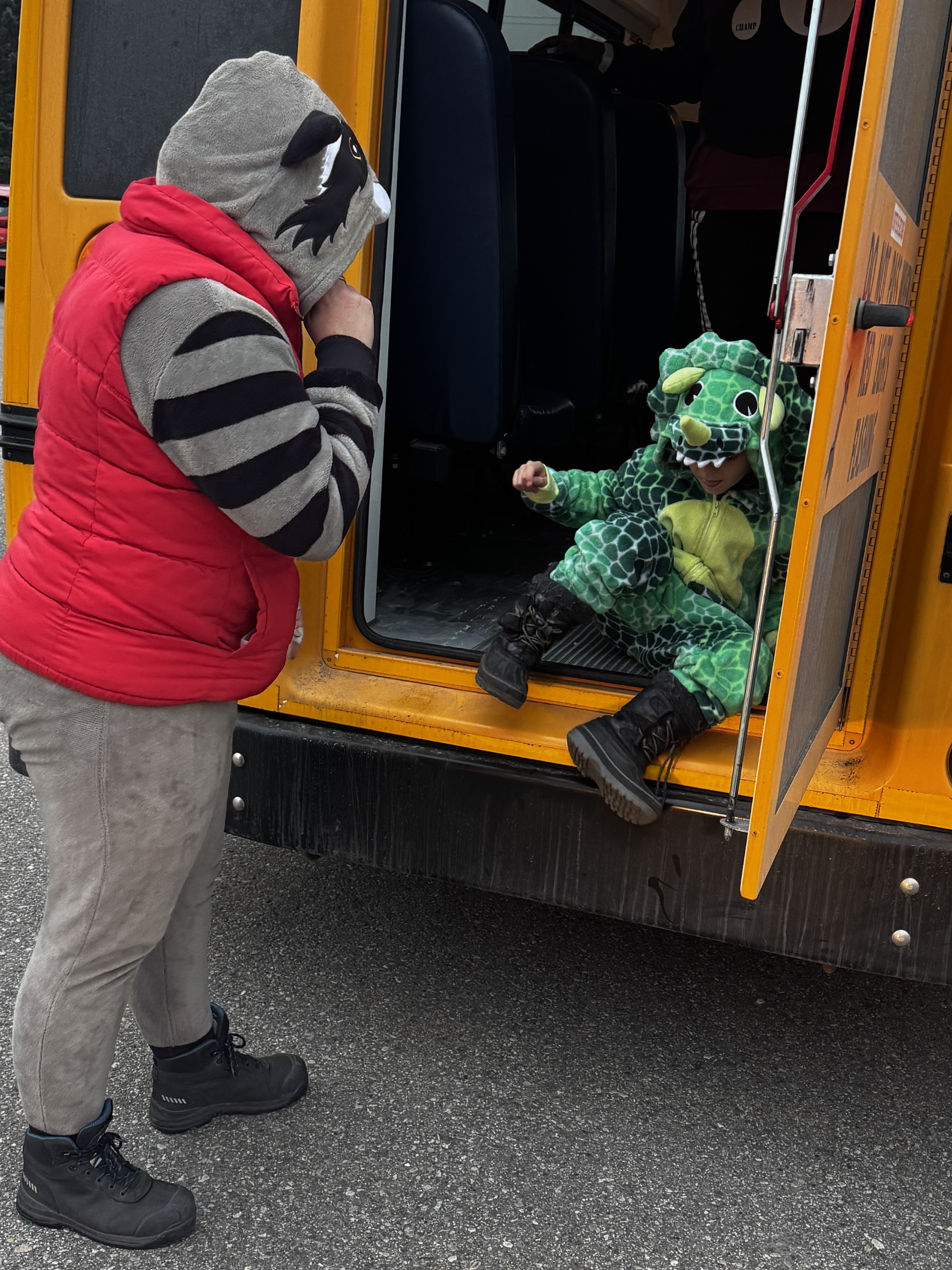 Bus evacuation drill